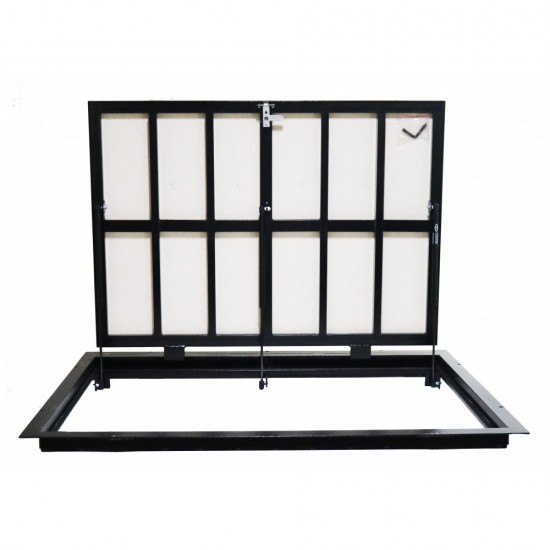 Bodenluke schachtabdeckung - Zugangsplatte für Fliesenböden 90 cm x 130 cm "H"