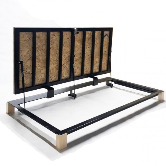 Bodenluke schachtabdeckung - Zugangsplatte für Fliesenböden 70 cm x 140 cm "H" mit OSB-Platte für Holz- und Parkettböden