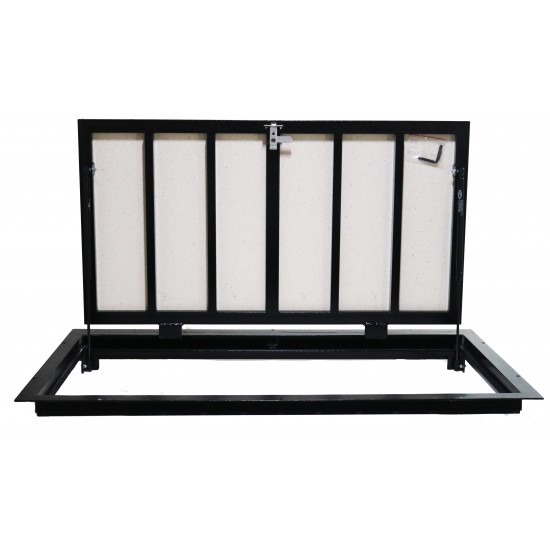 Bodenluke schachtabdeckung - Zugangsplatte für Fliesenböden 70 cm x 120 cm "H"