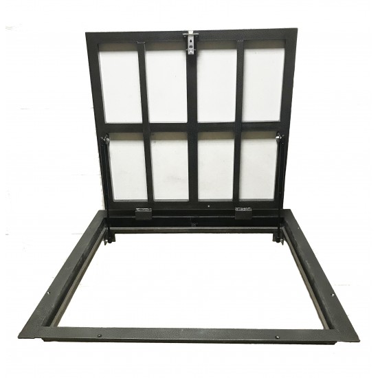 Bodenluke schachtabdeckung - Zugangsplatte für Fliesenböden 150 cm x 150 cm "H"